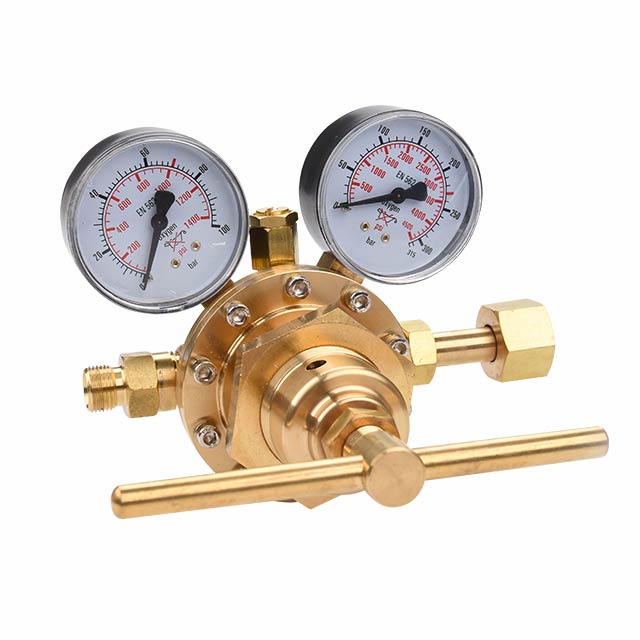 High Pressure Regulator 0-4500 PSI For HVAC,Purging,Laser and Testing Made By Solid Brass
